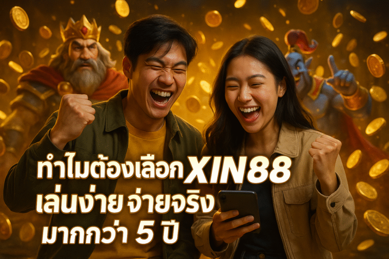 ทำไมต้องเลือก XIN88 เล่นง่าย จ่ายจริง มากกว่า 5 ปี